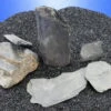 Nano Stone "Schiefer - Schwarz" - Set Mit 5 Bis 7 Steinen -Wfw Wasserflora 036aAT 1 1