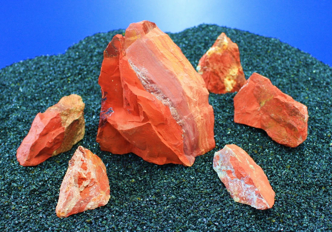 Nano Stone "Roter Jasper" - Set mit 5 bis 7 Steinen Nano Stone "Roter Jasper" - Set Mit 5 Bis 7 Steinen -Wfw Wasserflora 19AT 1 1