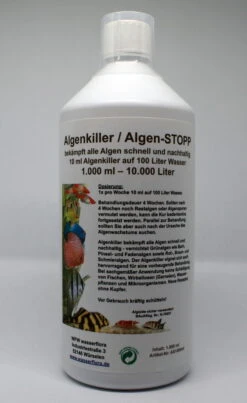 1.000 Ml Algenkiller / Algen-STOPP Für 10.000 Liter Aquarium-Wasser